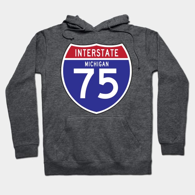 I75 Michigan - 2-sided Hoodie by SchaubDesign